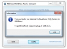 Náhled k programu USB Disks Access Manager